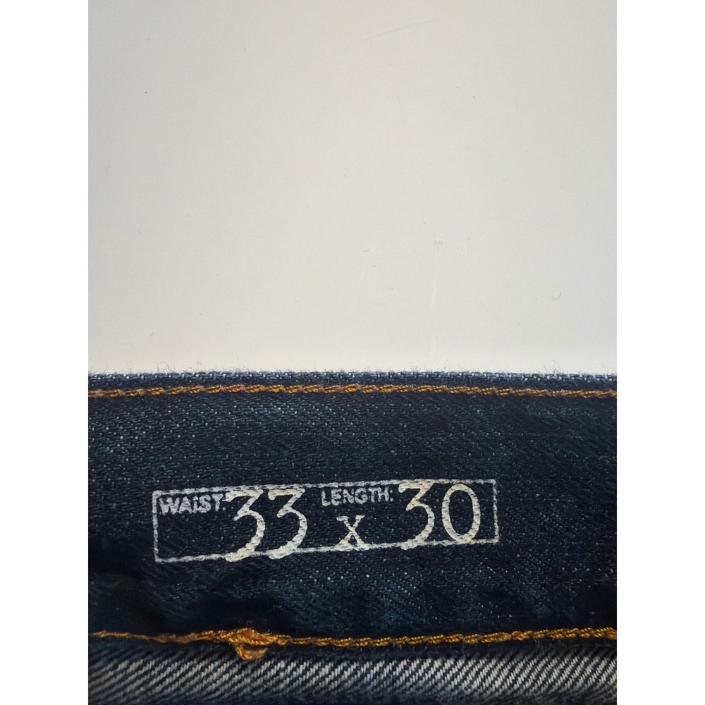 Sonoma Life Style Mens Dark Wash Straight Leg Denim Jeans 33x30 Indigo Cotton - Picture 5 of 9